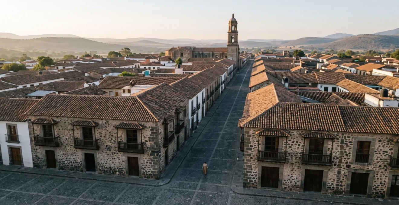 Aerial view of La Laguna's historic grid-pattern streets showing the 15th-century Spanish colonial urban plan